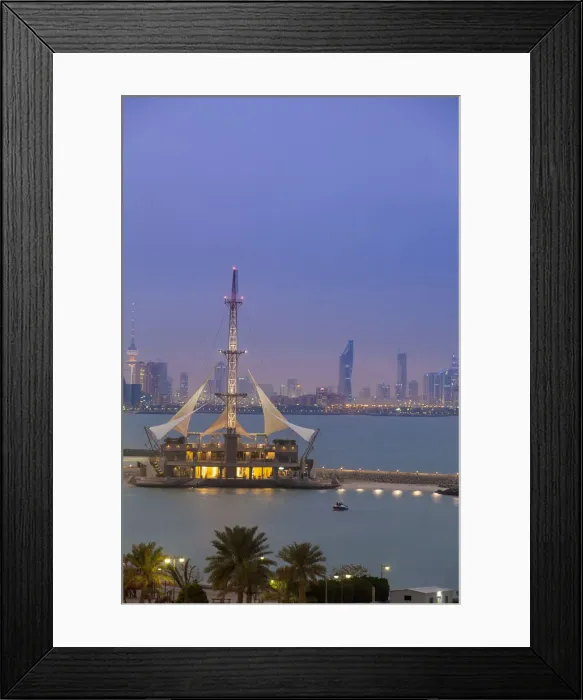 Framed Print : Kuwait, Kuwait City, Salmiya, Marina Waves Leisure complex - a three-storey leisure Framed Print : Kuwait, Kuwait City, Salmiya, Marina Waves Leisure complex - a three-storey leisure