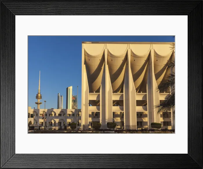 Framed Print : Kuwait, Kuwait City, Kuwait National Assembly building Framed Print : Kuwait, Kuwait City, Kuwait National Assembly building