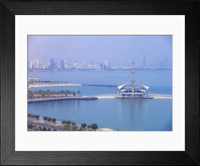 Framed Print : Kuwait, Kuwait City, Salmiya, Marina Waves Leisure complex - a three-storey leisure Framed Print : Kuwait, Kuwait City, Salmiya, Marina Waves Leisure complex - a three-storey leisure