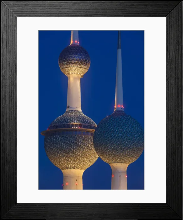 Framed Print : Kuwait, Kuwait City, Sharq, Kuwait Towers on Arabian Gulf Street Framed Print : Kuwait, Kuwait City, Sharq, Kuwait Towers on Arabian Gulf Street