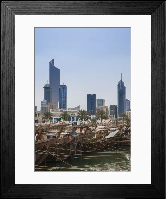 Framed Print : Kuwait, Kuwait City, Old Ships port