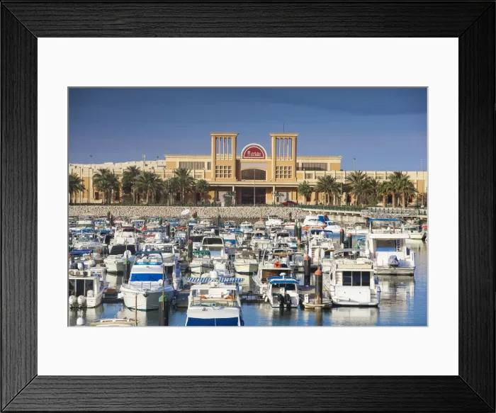 Framed Print : Kuwait, Kuwait City, Souk Shark Shopping Center and Marina