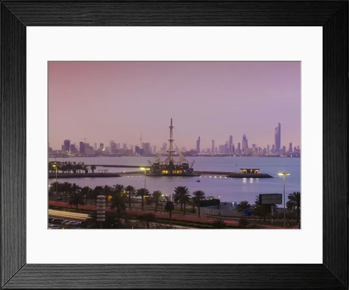 Framed Print : Kuwait, Kuwait City, Salmiya, Marina Waves Leisure complex - a three-storey leisure Framed Print : Kuwait, Kuwait City, Salmiya, Marina Waves Leisure complex - a three-storey leisure