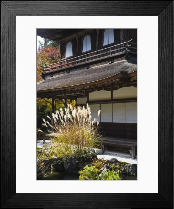 Framed Print : Japan, Kyoto, Ginkakuji Temple, Silver Pavilion - A World Heritage Site