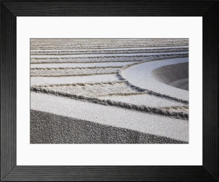 Framed Print : Japan, Kyoto, Ginkakuji Temple - A World Heritage Site, Dry sand garden known as Framed Print : Japan, Kyoto, Ginkakuji Temple - A World Heritage Site, Dry sand garden known as