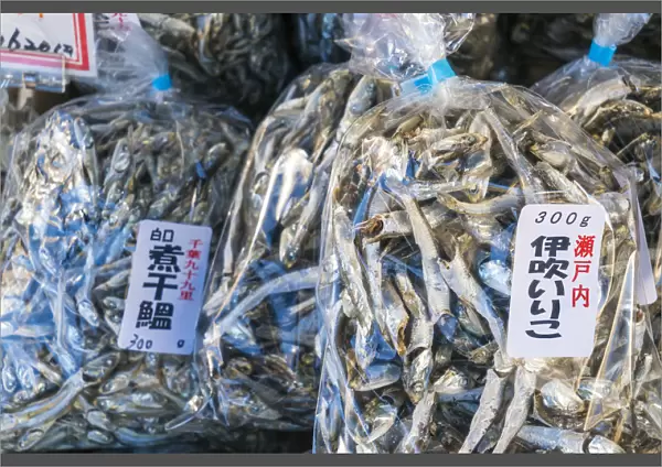 Dried fish, Tsukiji Central Fish Market, Tokyo, Japan