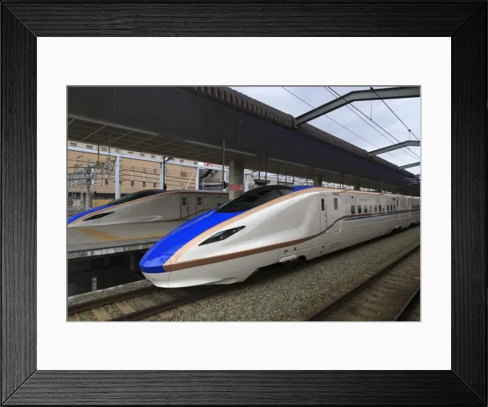 Framed Print : Japan, Tokyo, Ueno Station, Shinkansen Bullet Train Framed Print : Japan, Tokyo, Ueno Station, Shinkansen Bullet Train