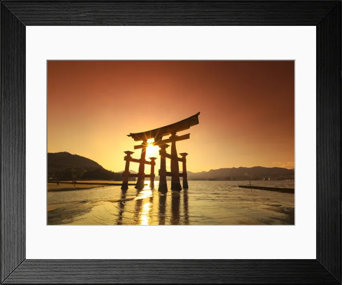 Framed Print : Japan, Hiroshima, Miyajima Island, the Red Torii Gate of Itsukushima-jinja Shinto Shrine Framed Print : Japan, Hiroshima, Miyajima Island, the Red Torii Gate of Itsukushima-jinja Shinto Shrine