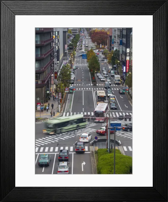 Framed Print : Japan, Kyoto, Street opposite Kyoto railway station Framed Print : Japan, Kyoto, Street opposite Kyoto railway station