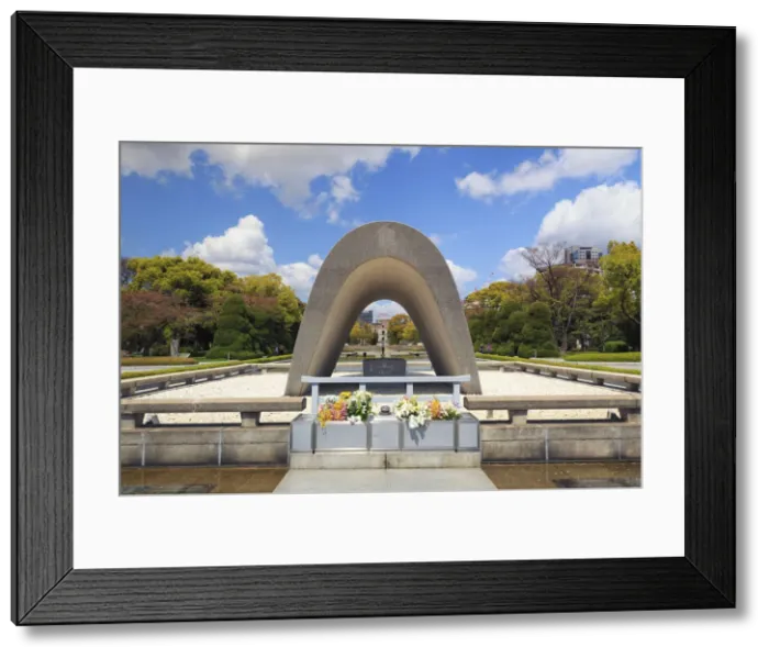 Framed Print : Japan, Hiroshima, Peace Memorial Park (UNESCO Site), Cenotaph for the Atomic Bomb Victims Framed Print : Japan, Hiroshima, Peace Memorial Park (UNESCO Site), Cenotaph for the Atomic Bomb Victims