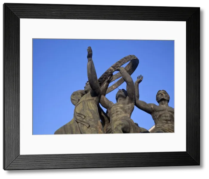 Framed Print : Korea, Seoul, Yeouido, Statue at National Assembly building Framed Print : Korea, Seoul, Yeouido, Statue at National Assembly building