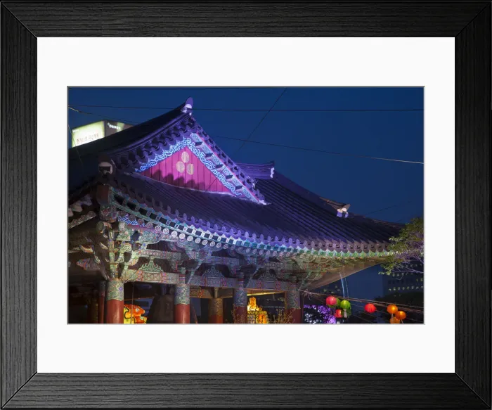 Framed Print : Korea, Seoul, Gangnam, Bongeunsa Temple, Lotus Lantern Festival celebrations for Framed Print : Korea, Seoul, Gangnam, Bongeunsa Temple, Lotus Lantern Festival celebrations for