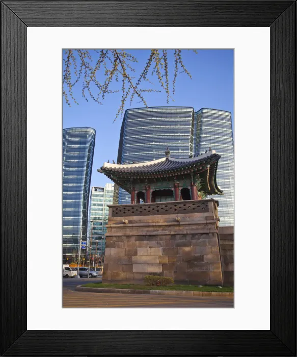 Framed Print : Korea, Seoul, Gongno-Gu, Office buidling near Gyeongbokgung Palace Framed Print : Korea, Seoul, Gongno-Gu, Office buidling near Gyeongbokgung Palace