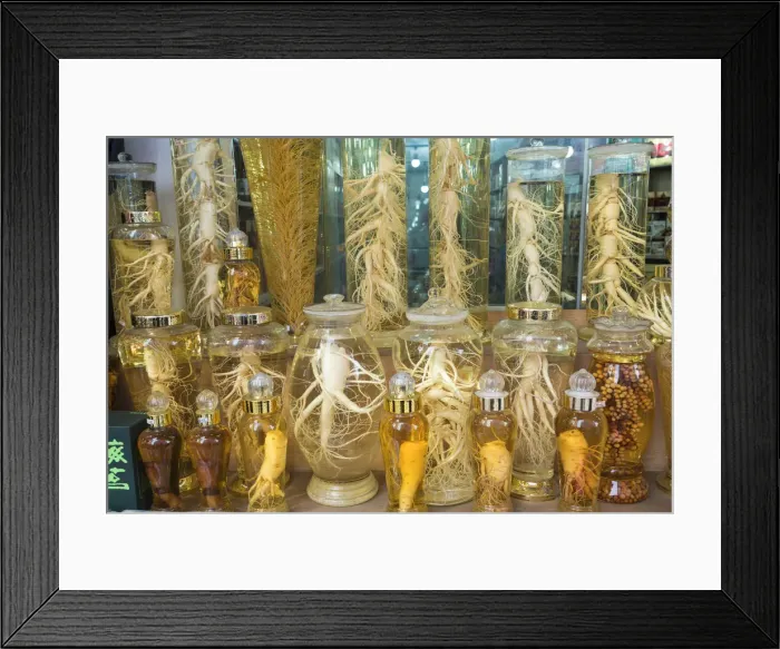 Framed Print : Jars of Ginseng, Dongdaemun Food Market, Dongdaemun District, Seoul, South Korea Framed Print : Jars of Ginseng, Dongdaemun Food Market, Dongdaemun District, Seoul, South Korea
