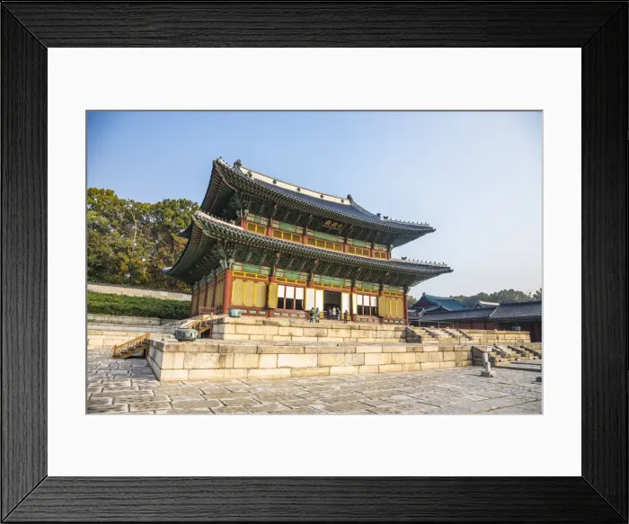 Framed Print : Injeongjeon (Throne Hall), hangdeokgung Palace, Seoul, South Korea Framed Print : Injeongjeon (Throne Hall), hangdeokgung Palace, Seoul, South Korea