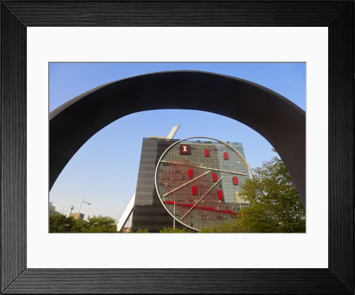 Framed Print : Korea, Seoul, Gangnam, Building near Coex mall Framed Print : Korea, Seoul, Gangnam, Building near Coex mall
