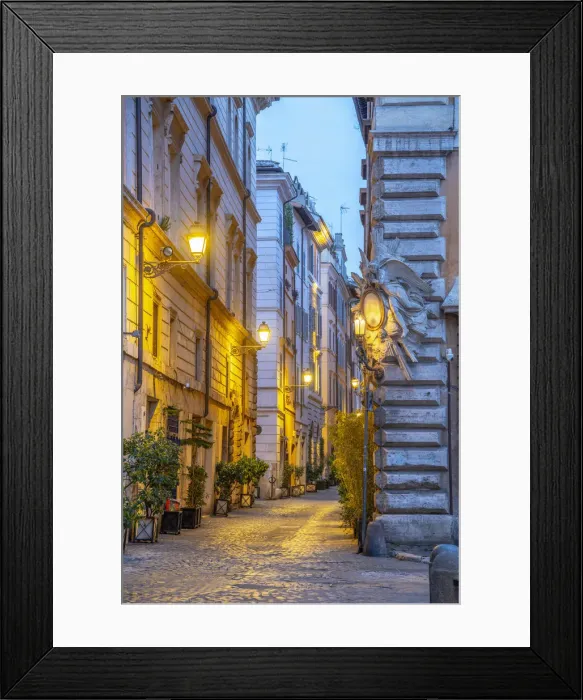 Framed Print : Italy, Lazio, Rome, Ponte, Via dei Coronari