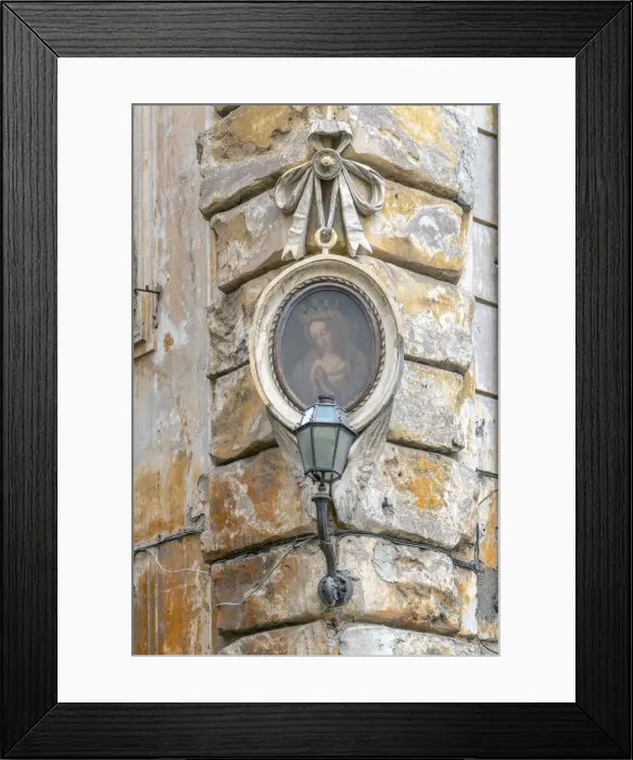 Framed Print : Italy, Lazio, Rome, Ponte, Madonna Street shrine, Madonna Stradarole or Edicola Sacra Framed Print : Italy, Lazio, Rome, Ponte, Madonna Street shrine, Madonna Stradarole or Edicola Sacra