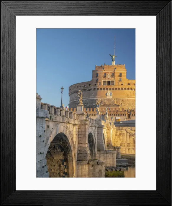 Framed Print : Italy, Lazio, Rome, St. Angelo Bridge, Ponte Sant Angelo and Castel Framed Print : Italy, Lazio, Rome, St. Angelo Bridge, Ponte Sant Angelo and Castel