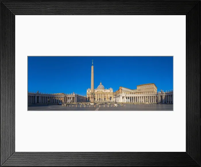 Framed Print : Italy, Lazio, Rome, The Vatican, St Peters Square, St Peters Basilica Framed Print : Italy, Lazio, Rome, The Vatican, St Peters Square, St Peters Basilica