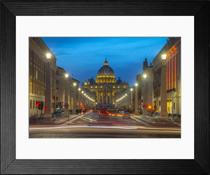 Framed Print : Italy, Lazio, Rome, The Vatican, St Peters Basilica Framed Print : Italy, Lazio, Rome, The Vatican, St Peters Basilica