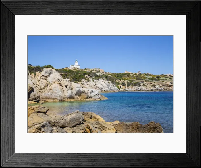 Framed Print : Italy, Sardinia, Santa Teresa Gallura, Capo Testa, Cala Spinosa cove and Lighthouse Framed Print : Italy, Sardinia, Santa Teresa Gallura, Capo Testa, Cala Spinosa cove and Lighthouse