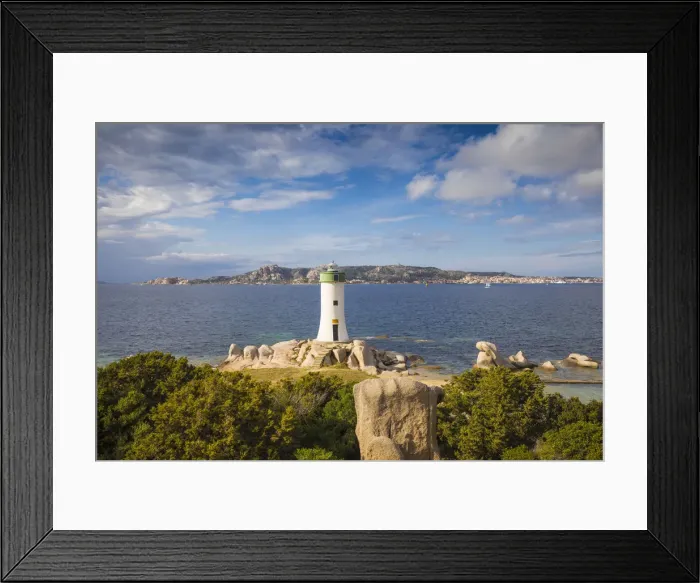 Framed Print : Italy, Sardinia, Sassari Province, Palau, Porto Faro Lighthouse with La Maddalena Framed Print : Italy, Sardinia, Sassari Province, Palau, Porto Faro Lighthouse with La Maddalena