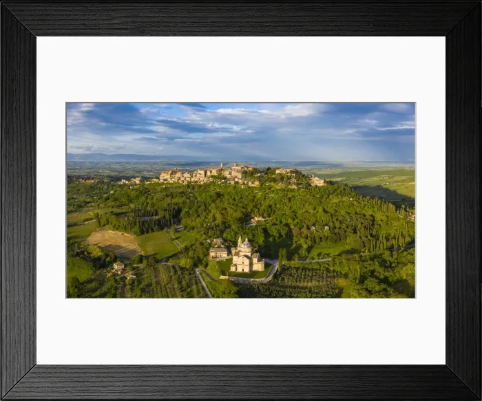 Framed Print : Italy, Tuscany, Siena Province, Montepulciano and Sanctuary San Biagio Framed Print : Italy, Tuscany, Siena Province, Montepulciano and Sanctuary San Biagio
