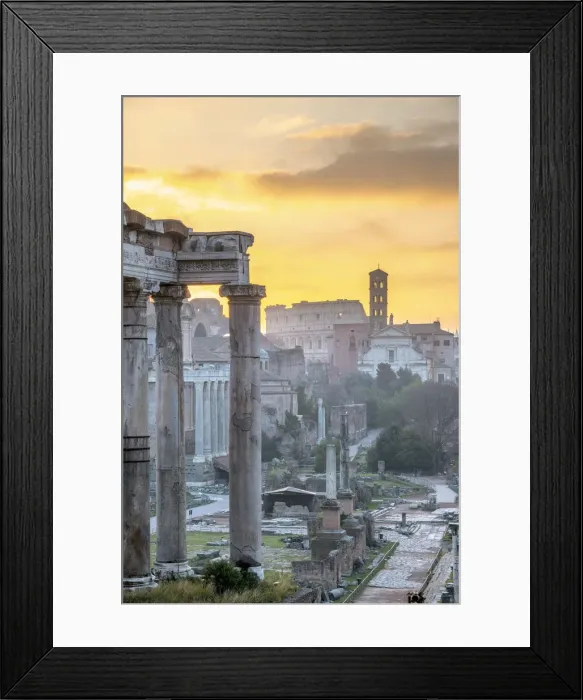 Framed Print : Italy, Lazio, Rome, Forum at sunrise Framed Print : Italy, Lazio, Rome, Forum at sunrise