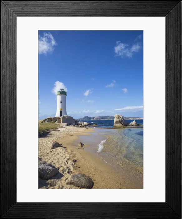 Framed Print : Italy, Sardinia, Sassari Province, Palau, Porto Faro Lighthouse with La Maddalena Framed Print : Italy, Sardinia, Sassari Province, Palau, Porto Faro Lighthouse with La Maddalena