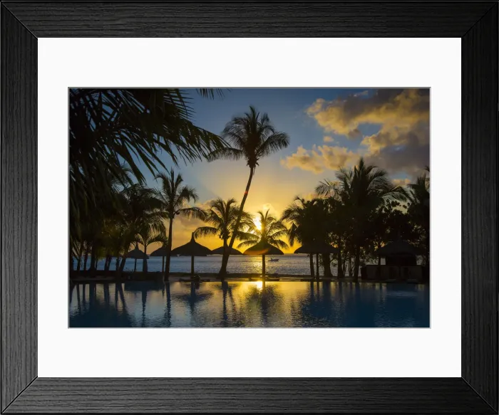 Framed Print : Beachcomber Dinarobin Hotel, Le Morne Brabant Peninsula, Black River (Riviere Noire) Framed Print : Beachcomber Dinarobin Hotel, Le Morne Brabant Peninsula, Black River (Riviere Noire)