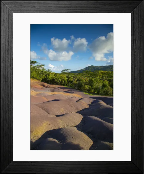 Framed Print : Seven Coloured Earths, Chamarel, Black River (Riviere Noire), Mauritius Framed Print : Seven Coloured Earths, Chamarel, Black River (Riviere Noire), Mauritius