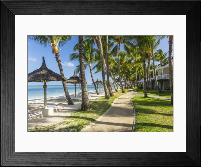 Framed Print : Sugar Beach resort, Flic-en-Flac, Riviare Noire (Black River), West Coast, Mauritius