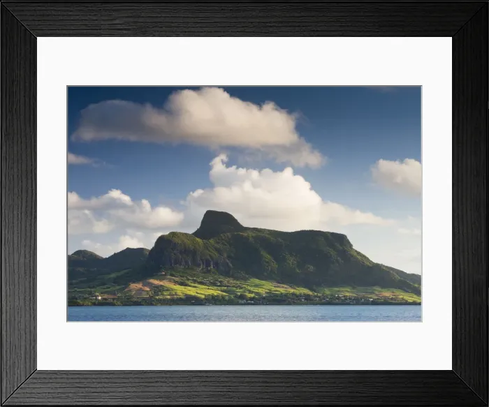 Framed Print : Mauritius, Southern Mauritius, Mahebourg, Lion Mountain Framed Print : Mauritius, Southern Mauritius, Mahebourg, Lion Mountain