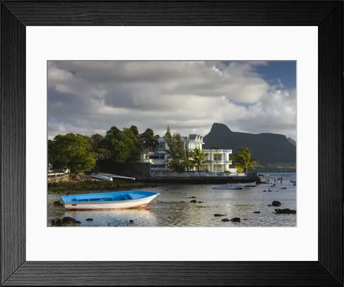 Framed Print : Mauritius, Southern Mauritius, Mahebourg, waterfront and Coco Villa hotel Framed Print : Mauritius, Southern Mauritius, Mahebourg, waterfront and Coco Villa hotel