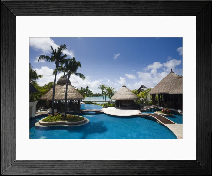 Framed Print : Mauritius, Eastern Mauritius, Trou d Eau Douce, Le Touessrok Resort Hotel, pool Framed Print : Mauritius, Eastern Mauritius, Trou d Eau Douce, Le Touessrok Resort Hotel, pool