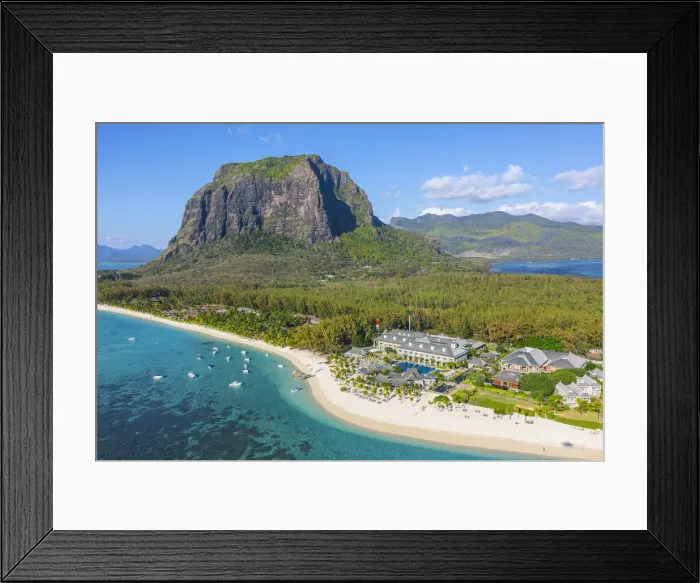 Framed Print : St. Regis resort, Le Morne Brabant Peninsula, Black River (Riviere Noire), West Coast Framed Print : St. Regis resort, Le Morne Brabant Peninsula, Black River (Riviere Noire), West Coast