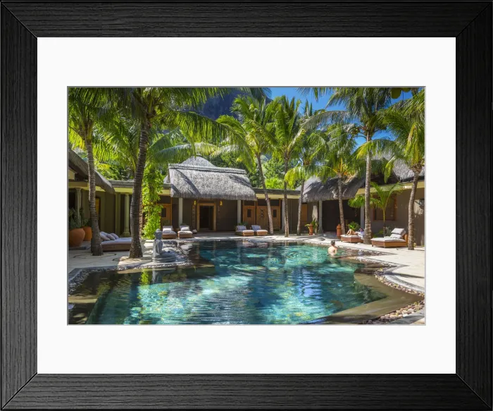 Framed Print : Beachcomber Dinarobin Hotel, Le Morne Brabant Peninsula, Black River (Riviere Noire) Framed Print : Beachcomber Dinarobin Hotel, Le Morne Brabant Peninsula, Black River (Riviere Noire)
