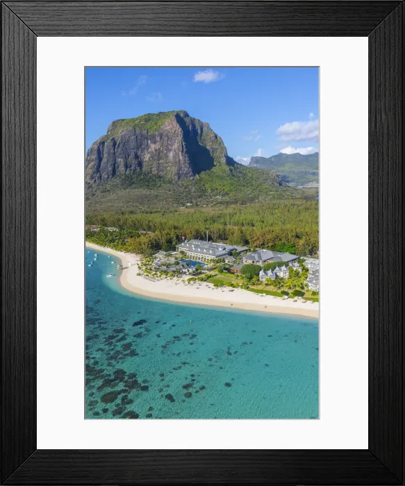 Framed Print : St. Regis resort, Le Morne Brabant Peninsula, Black River (Riviere Noire), West Coast Framed Print : St. Regis resort, Le Morne Brabant Peninsula, Black River (Riviere Noire), West Coast