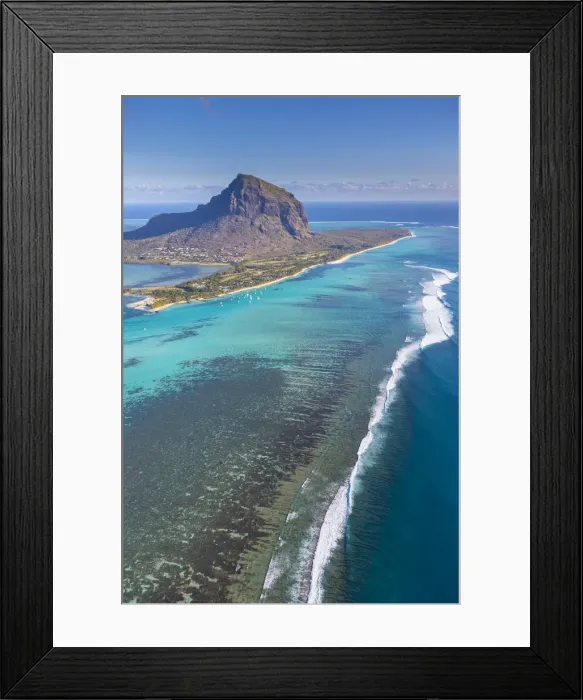 Framed Print : Le Morne Brabant Peninsula, Black River (Riviere Noire), West Coast, Mauritius Framed Print : Le Morne Brabant Peninsula, Black River (Riviere Noire), West Coast, Mauritius
