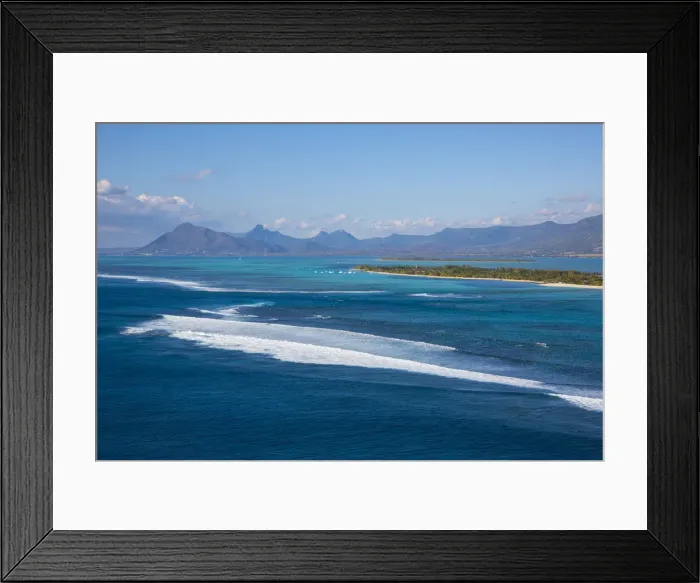 Framed Print : Le Morne Brabant Peninsula and Tamarin in the background, Black River (Riviere Noire) Framed Print : Le Morne Brabant Peninsula and Tamarin in the background, Black River (Riviere Noire)
