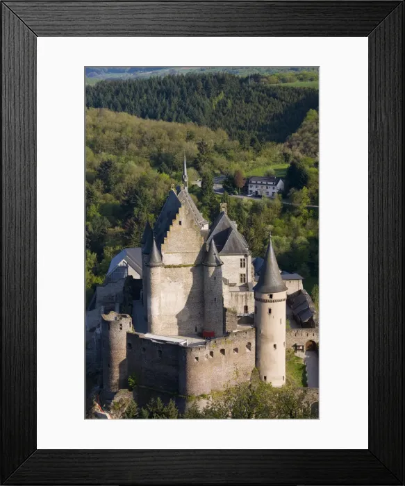 Framed Print : Luxembourg, Vianden, Vianden Chateau