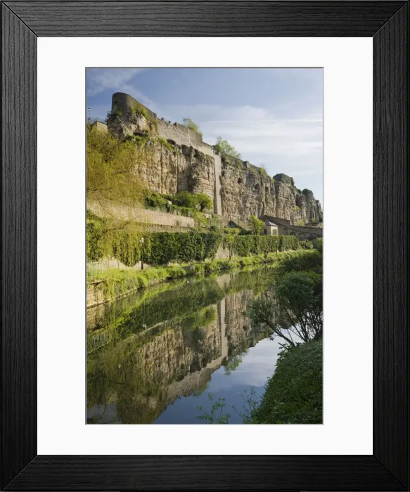 Framed Print : Luxembourg, Luxembourg City, View of Casements du Bock, fortress built into rock wall Framed Print : Luxembourg, Luxembourg City, View of Casements du Bock, fortress built into rock wall
