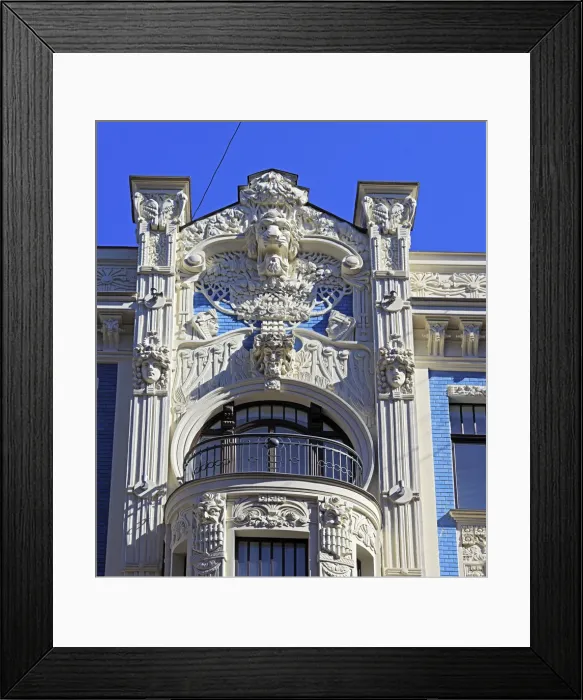 Framed Print : Art Nouveau house, Riga, Latvia Framed Print : Art Nouveau house, Riga, Latvia