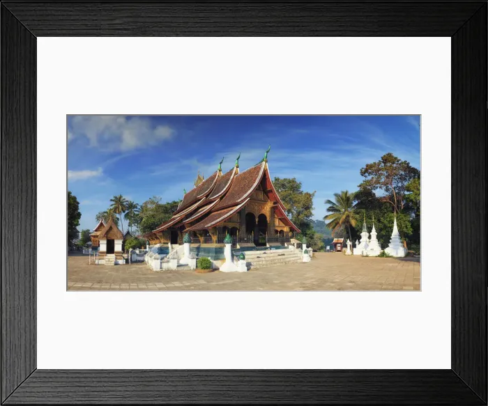 Framed Print : Laos, Luang Prabang (UNESCO Site), Wat Xieng Thong