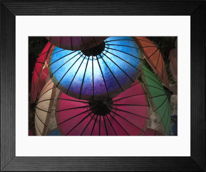 Framed Print : Laos, Luang Prabang (UNESCO Site), Night Market Framed Print : Laos, Luang Prabang (UNESCO Site), Night Market