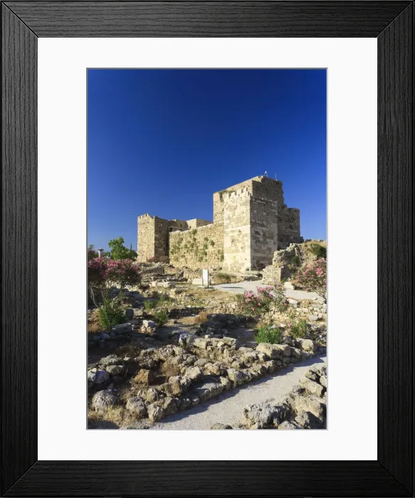 Framed Print : Lebanon, Byblos, archaeological site, Crusader Castle Framed Print : Lebanon, Byblos, archaeological site, Crusader Castle