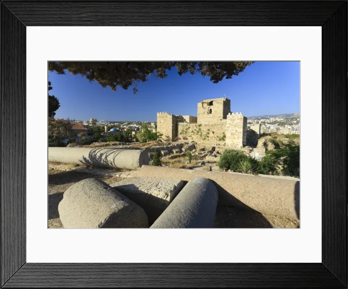 Framed Print : Lebanon, Byblos, archaeological site, Crusader Castle Framed Print : Lebanon, Byblos, archaeological site, Crusader Castle