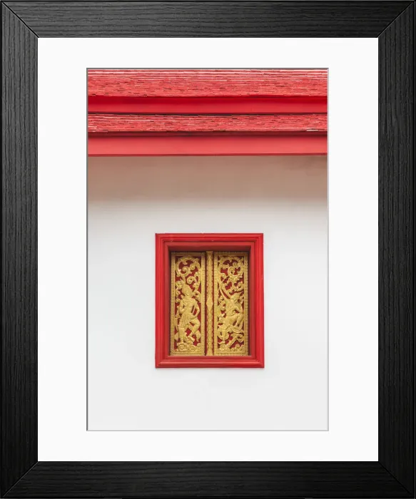 Framed Print : Laos, Luang Prabang, Wat Manoram, exterior Framed Print : Laos, Luang Prabang, Wat Manoram, exterior