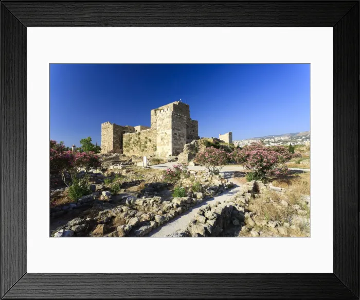 Framed Print : Lebanon, Byblos, archaeological site, Crusader Castle Framed Print : Lebanon, Byblos, archaeological site, Crusader Castle